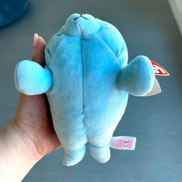 BEANIE BABIES “Squirt” the baby blue Manatee - Picture 2 of 3